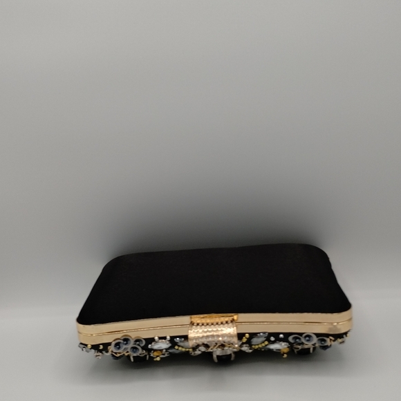Womens black rhineson clutch bag - Picture 3 of 8